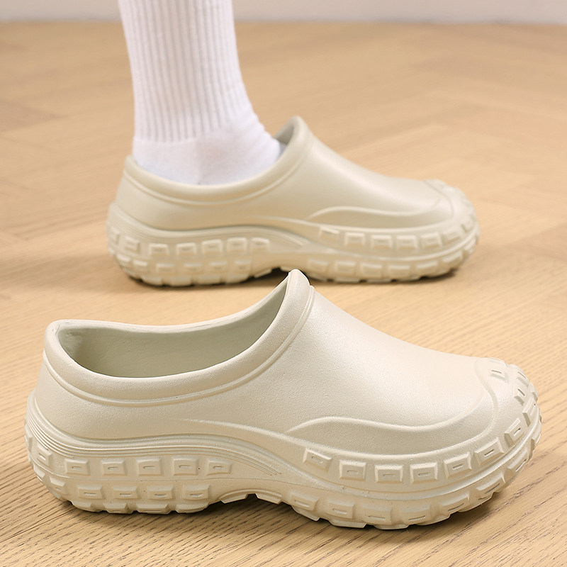 ONEGE运动厨师鞋厚底脏防水防滑防油安全劳保鞋轻便软底一脚蹬,淘宝优惠券,粉丝福利购,淘宝优惠卷