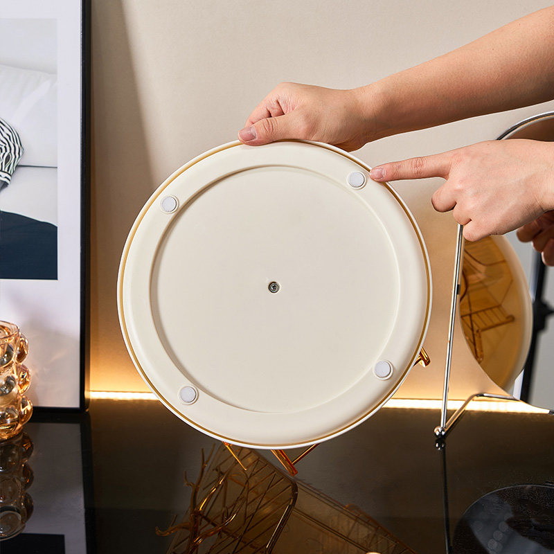 轻奢风化妆品收纳架新款旋转底座多层透明饰品盒多功能桌面收纳盒,淘宝优惠券,粉丝福利购,淘宝优惠卷