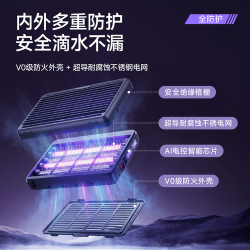 灭蚊灯家用2026新款蚊子消灭神器驱蚊灭蝇饭店用室内强力诱捕蚊虫 - 图2