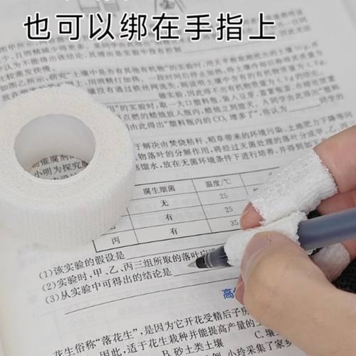 学生写字护指手指绷带胶带防磨防茧老茧可爱弹性绷带美甲保护指套 - 图3