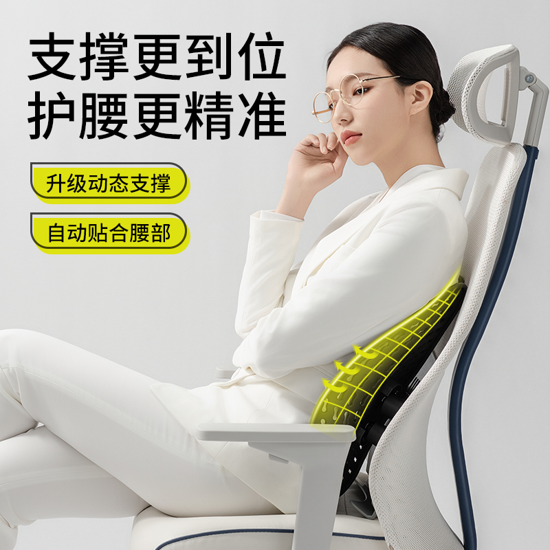 人体工学腰垫护腰靠垫办公室腰靠工位久坐神器靠背垫椅子座椅支撑 - 图2