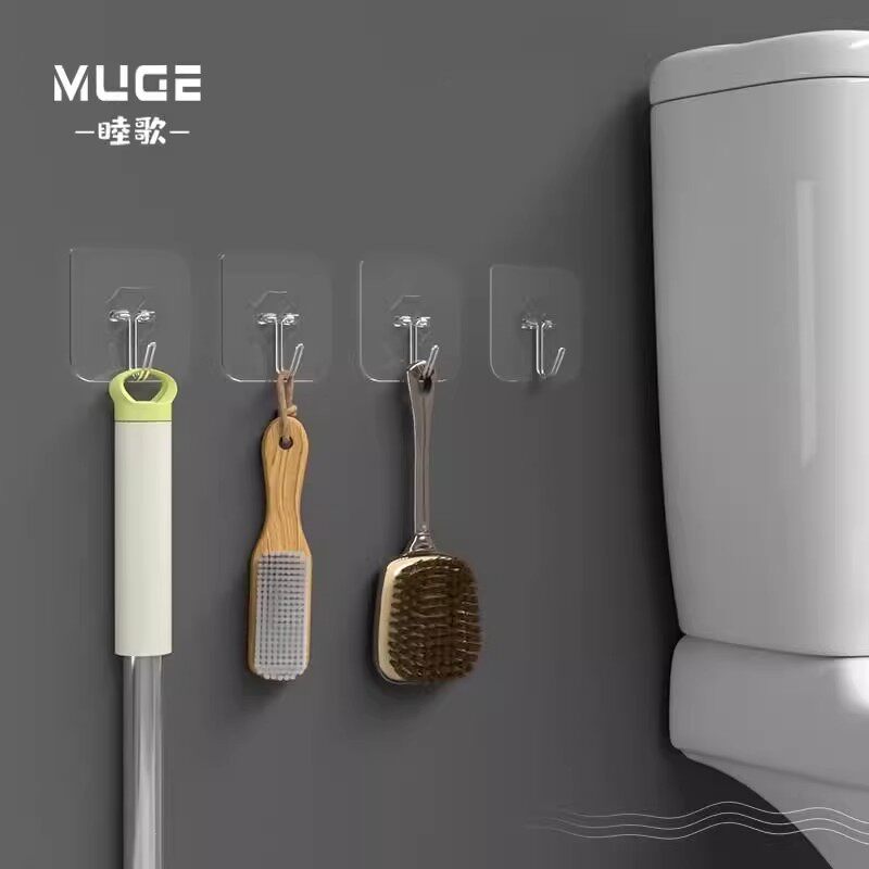 透明无痕挂钩强力粘胶浴室魔力墙上壁挂粘钩厨房防水收纳免钉挂勾