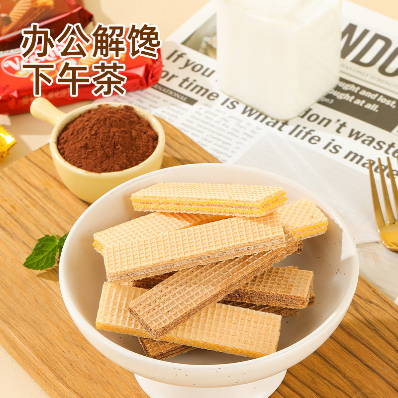 好吃点威轻脆威化饼干38g