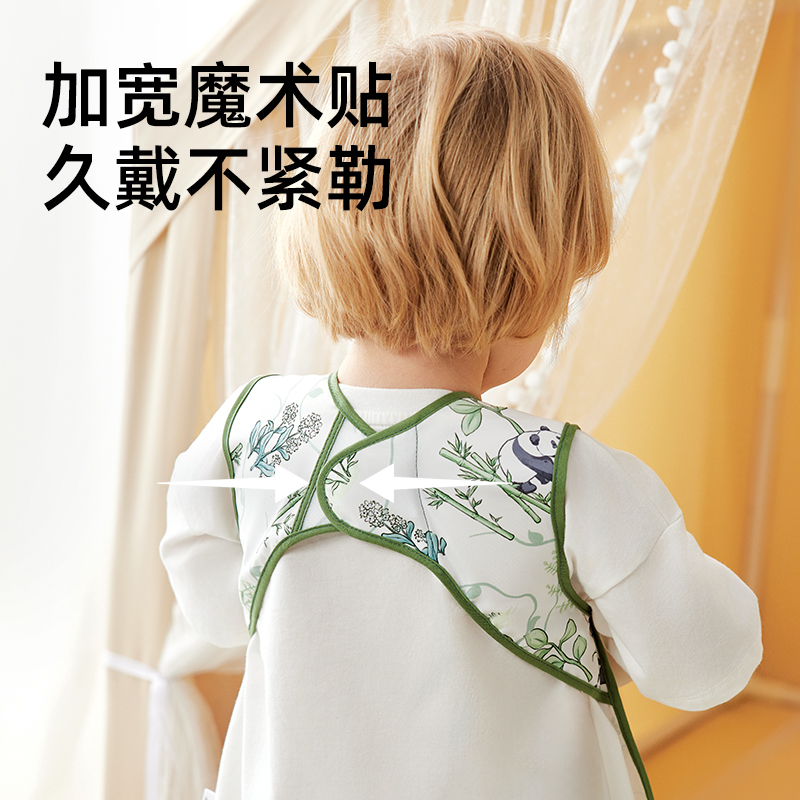 Tile baby eating bib baby food supplement rice bag feeding bib children's smock waterproof anti-dirty reverse dressing summer