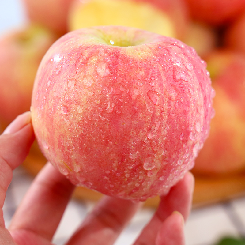 新鲜红富士苹果当季水果脆甜冰糖心丑苹果应季青红富士一整箱包邮