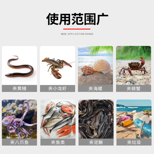 不锈钢黄鳝夹子鳝鱼夹火钳垃圾夹泥鳅螃蟹钳子防滑抓龙虾赶海工具