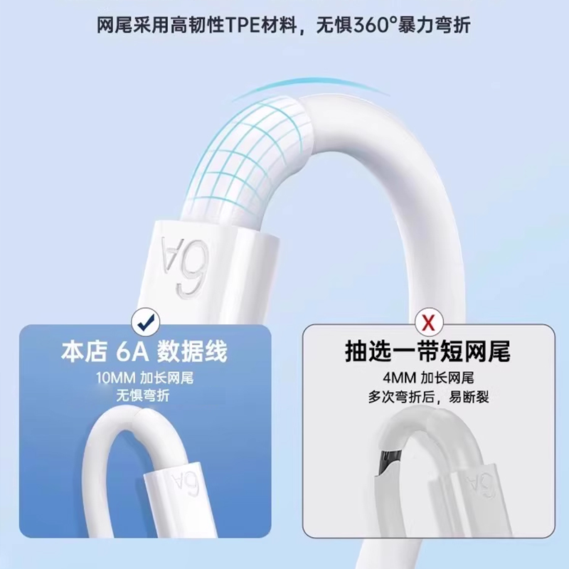 【120W超级快充】Type-c数据线6A/5A适用华为p30p40小米9安卓mate60/40pro充电器线nova7/9/8荣耀手机原装696 - 图2
