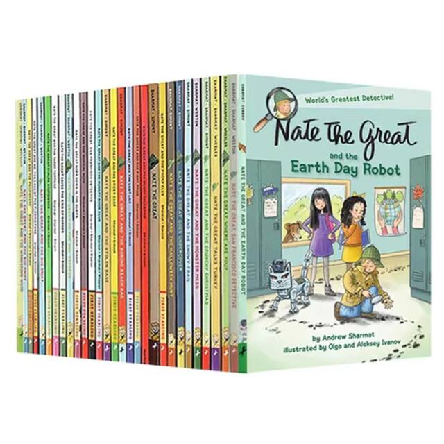 Click-to-read version of 30 volumes of Nate The Great Wang Peijue's book list recommended children's bridge chapter novel book The Great Detective English original extracurricular English reading reasoning book textbook genuine
