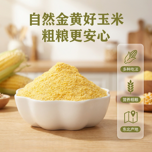 玉米面纯玉米粉饼子苞米面粉杂粮全麦面粉窝窝头粉农家无添加家用 - 图1