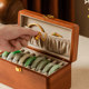Moriwusha Solid Wood Jewelry Box Retro High-end Exquisite Portable Necklace Bracelet Jewelry Gold Jewelry Box Wedding