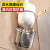 Wall mounted toilet brush
