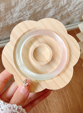 高冰猫眼半山半水渐变手镯高级感白月光闺蜜女生镯子冰透玻璃女镯