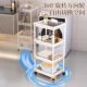 Bathroom multi-layer movable storage rack