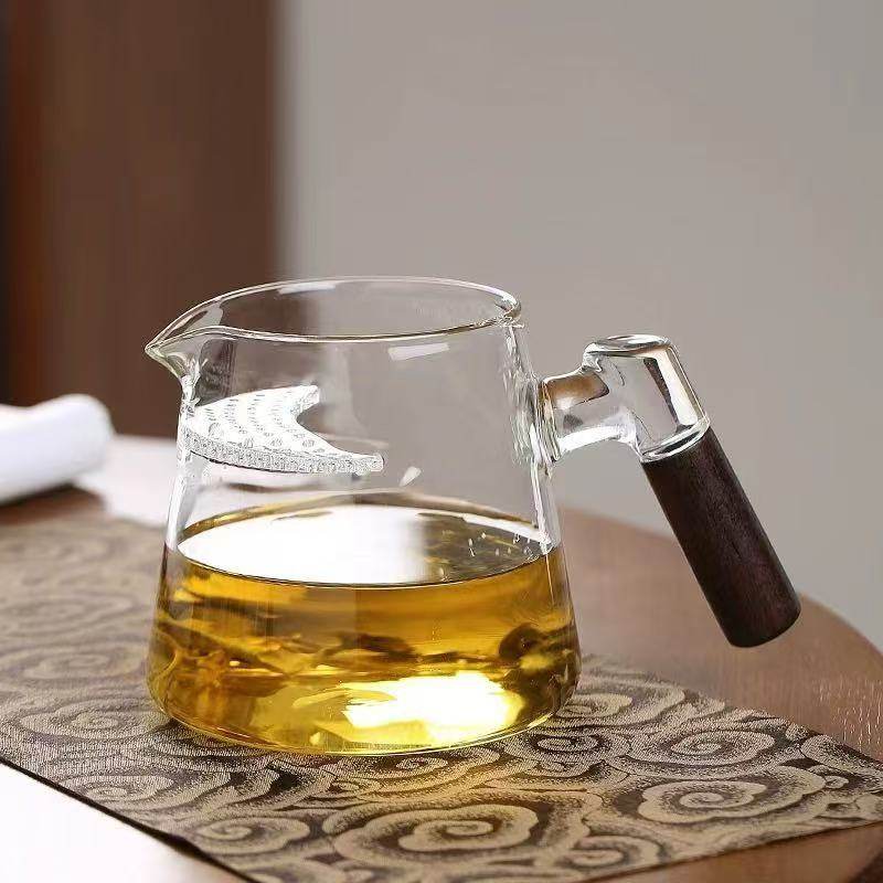 月牙玻璃公道杯加厚带滤网过滤一体绿茶泡茶壶茶海高档茶滤高硼硅,淘宝优惠券,粉丝福利购,淘宝优惠卷