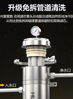 2026新款免拆管大流量净水器