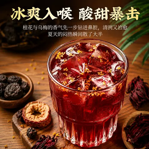 桂花酸梅汤原材料包官方旗舰店茶包商用老北京装古法无糖解暑夏日 图片 4