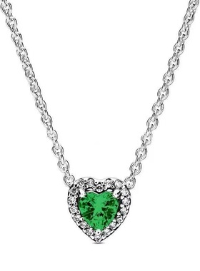 潘多家经典标志s925银闪耀爱心项链轻奢跨境热销爆款专跨境亚马逊