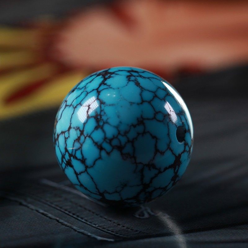 原矿绿松石铁线纹网水草纹圆珠星月猴头文玩DIY配饰乌兰花高瓷,淘宝优惠券,粉丝福利购,淘宝优惠卷