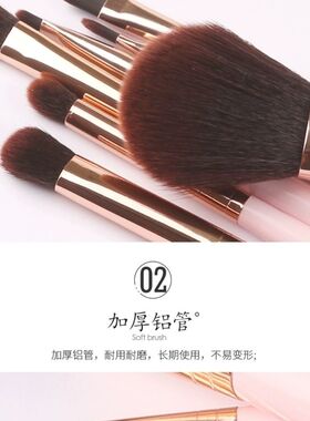 化妆刷套装初学者套刷美妆刷子全套眼影刷散粉刷睫毛刷盒装7件套