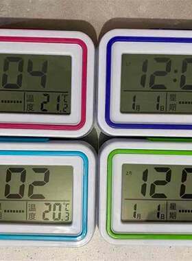 老人盲人语音报时器钟表声音大按就报时整点报时学生儿童起床闹钟