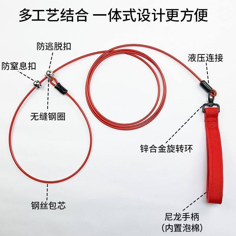狗牵引绳防爆冲狗链子p绳大中小型犬遛狗绳防咬防犬加粗p链训钢丝,淘宝优惠券,粉丝福利购,淘宝优惠卷