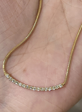 立体简约清新微笑百搭项链饰品