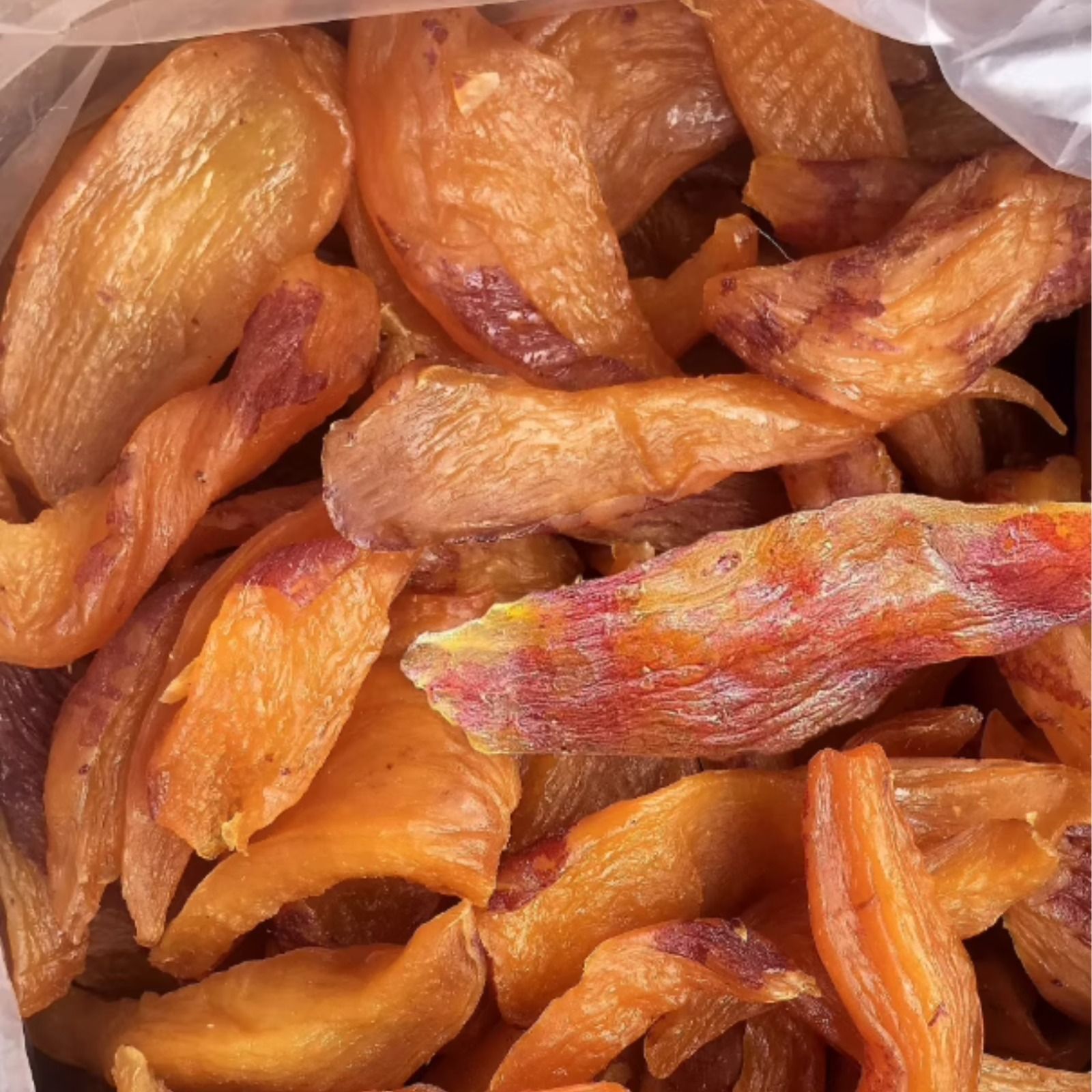 Factory direct sales 500g small dried sweet potatoes with skin, dried sweet potatoes, steamed sweet potatoes, dried soft waxy sweet potatoes, dried purple