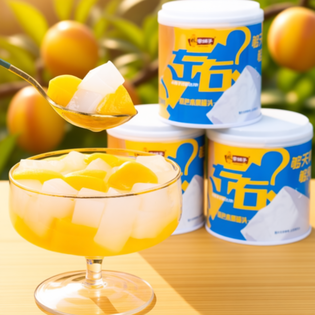 林家铺子杨枝甘露甜品罐头245g*6罐黄桃椰果双拼组合200g荟萃儿童