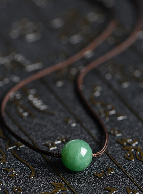 天然东陵玉路路通吊坠挂件玉石项链玉坠挂饰转运珠玉珠和田玉