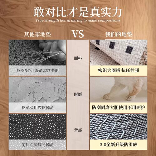 中古风地垫入户门垫高级感进门地毯防滑新款家用鞋垫玄关免洗脚垫 - 图0
