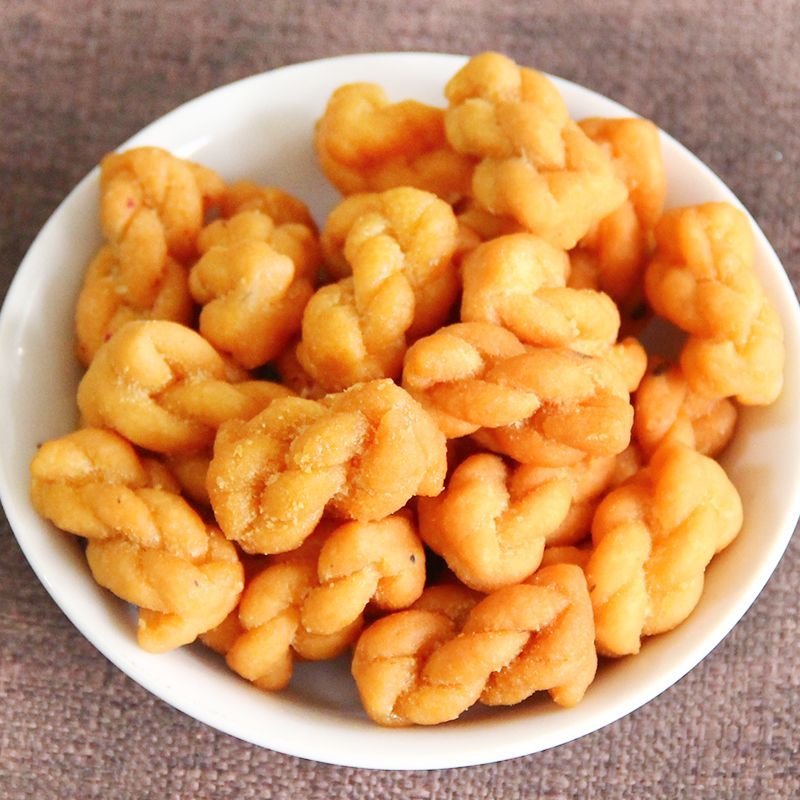 手工小麻花黑糖口味*40原味麻花*40椒盐口味小麻花*40共120包