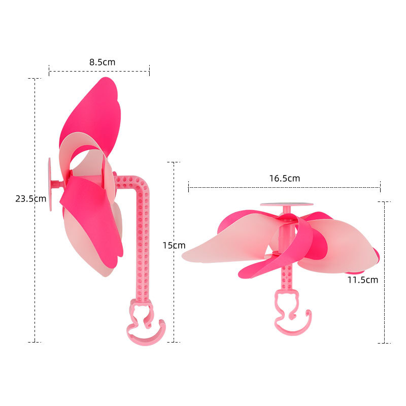 七彩旋转风车玩具儿童推车滑板车装饰户外挂件宝宝车挂自行车婴儿