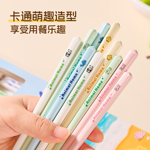 陶瓷筷子一人一筷家用高档新款抗防滑不易菌可爱家庭专人专用分餐 - 图1