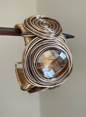Vintage古着 Gemstone winding手镯