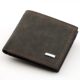 New men's short wallet driver's license zipper card holder youth fashion casual large capacity cowhide texture