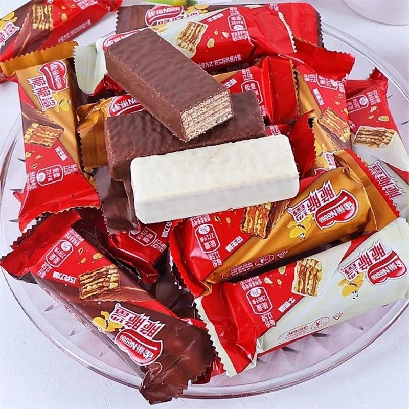 送收纳盒】雀巢脆脆鲨24条巧克力味盒装巧克力夹心威化饼干零食,淘宝优惠券,粉丝福利购,淘宝优惠卷