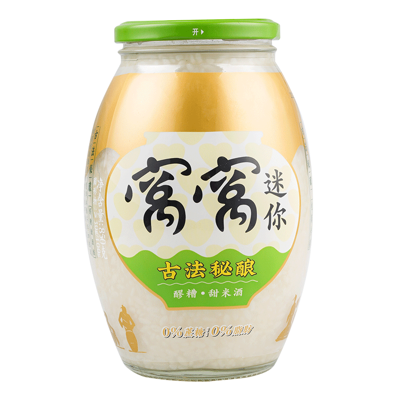 窝窝酒酿醪糟420瓶装酒槽米酒米酿农家自酿甜酒原味发酵糯米醪糟