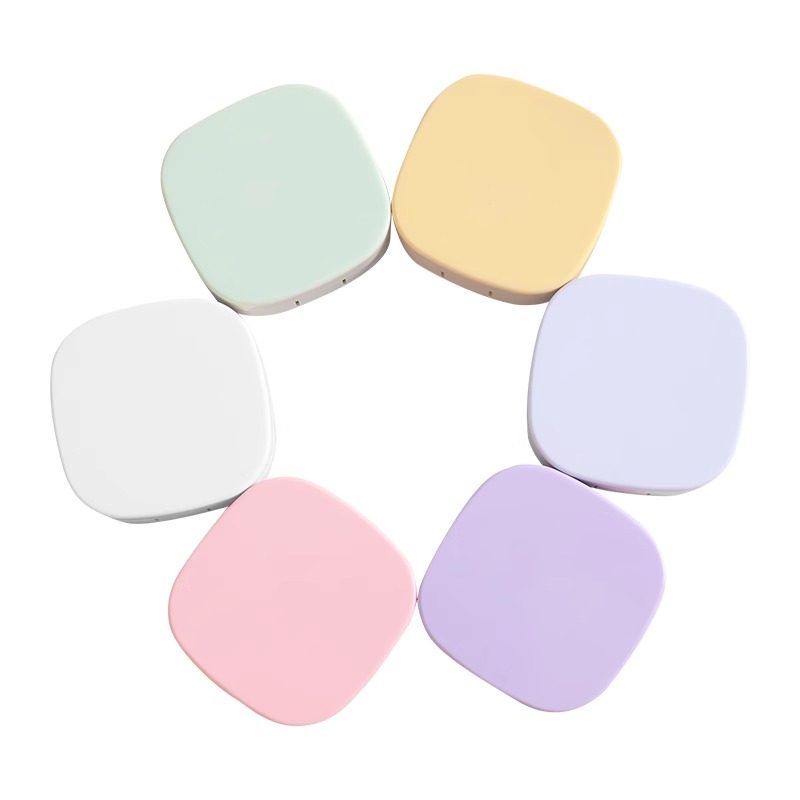 简约隐形眼镜盒便携带镜子防漏ins风美瞳盒子收纳双联伴侣盒佩戴,淘宝优惠券,粉丝福利购,淘宝优惠卷