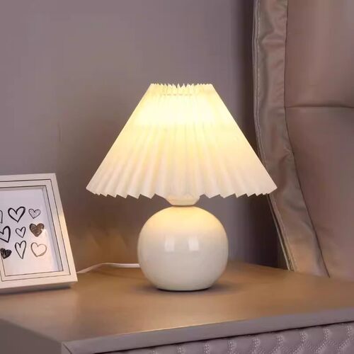 台灯床头灯卧室复古夜灯温馨浪漫桌面装饰氛围感护眼遥控奶油客厅 - 图2