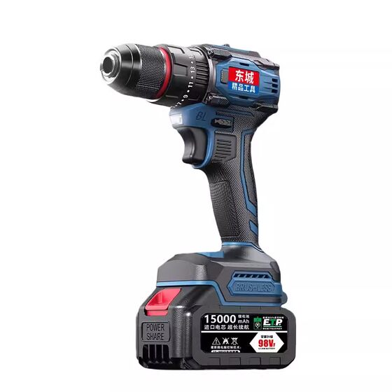 Hand drill electric screwdriver Dongcheng brushless lithium impact high-power screwdriver rechargeable electric drill large capacity