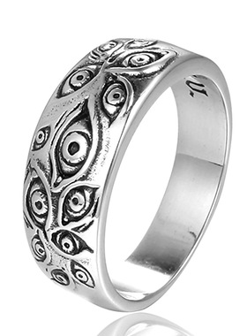 工厂批发饰品 不锈钢戒指  跨境配饰 恶魔之眼戒指