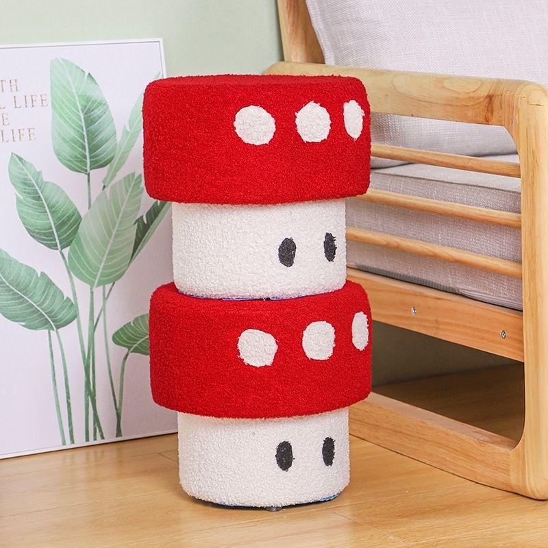 蘑菇小凳子矮凳家用客厅沙发茶几凳坐墩换鞋创意可爱女生卧室板凳 - 图3