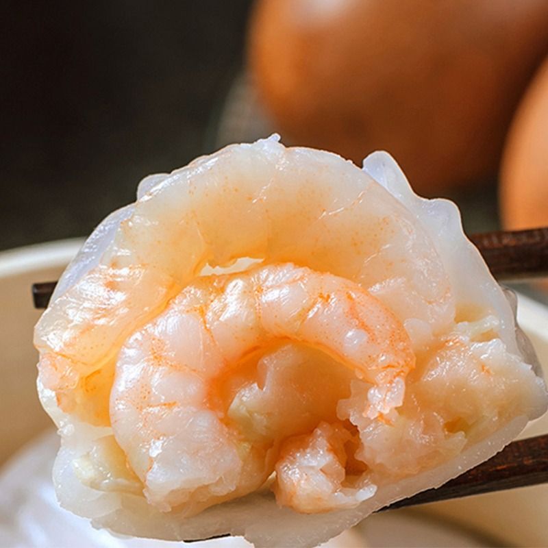 港式虾饺水晶虾饺皇广式点心广东早茶速冻虾仁饺子速食半成品冷冻 - 图2