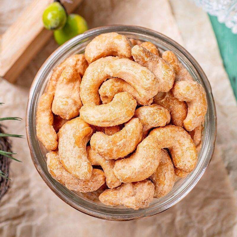 香脆炭烧腰果袋装休闲零食办公坚果炒货干果仁批发零食健康零食品即食