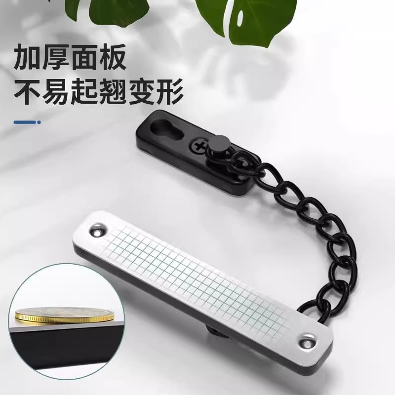 精工防盗链门链免打孔门栓入户门防盗门房锁安全链反锁门神器 - 图2
