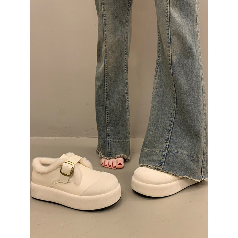 超火加绒毛毛勃肯鞋女毛绒厚底棉鞋2025新款爆款复古皮鞋单鞋平底,淘宝优惠券,粉丝福利购,淘宝优惠卷