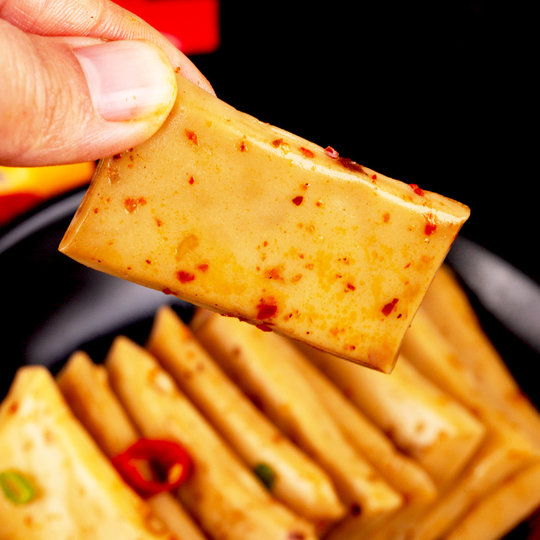 Q-bomb roasted dried tofu mixed flavors individually packaged