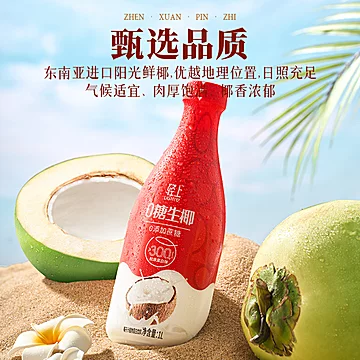 轻上0糖生椰椰子汁饮品1L*2瓶[2元优惠券]-寻折猪