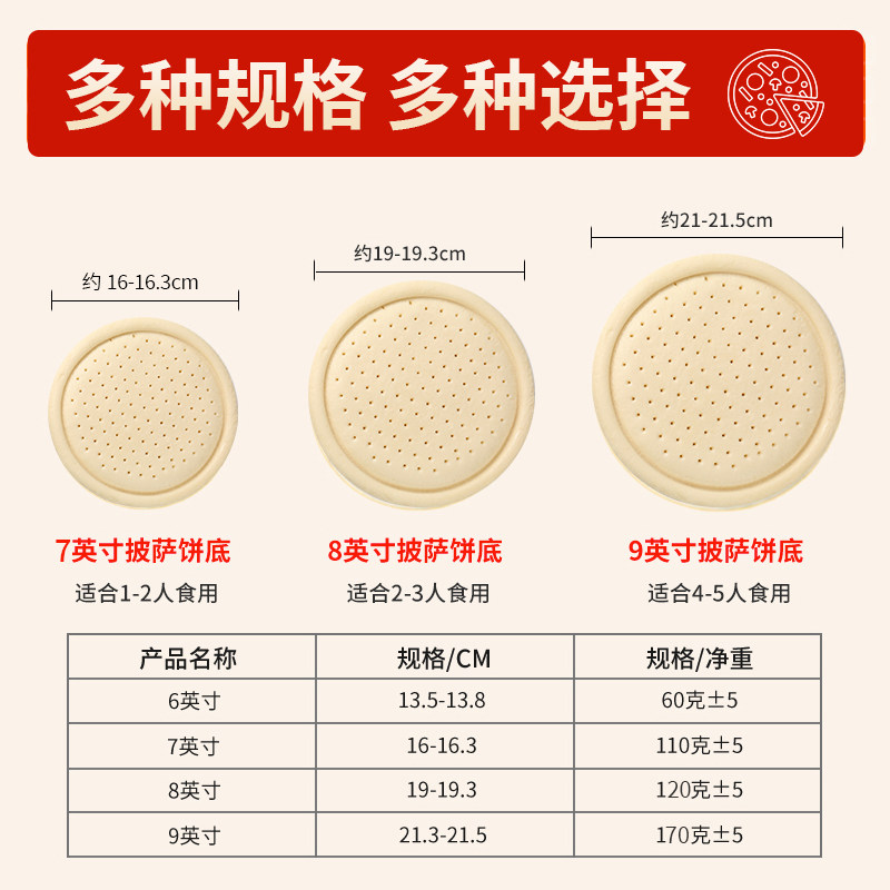 披萨底饼胚半成品加热即食早比萨空气炸锅食材速食pizza面饼烤箱,淘宝优惠券,粉丝福利购,淘宝优惠卷