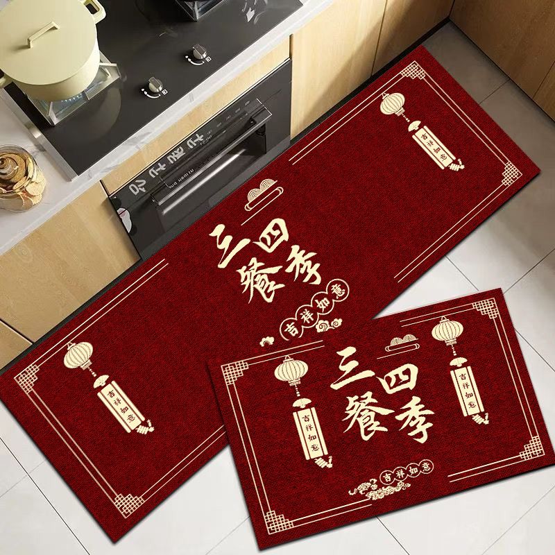 Diatom mud kitchen floor mat absorbs water, quick-drying, non-slip and sticks to the floor